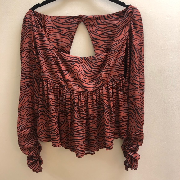 Free People zebra printed blouse - Picture 13 of 13